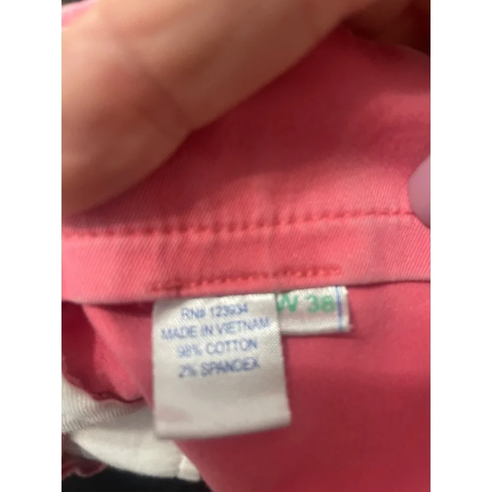 Southern Tide Shorts Mens 38 w Pink Chino Khaki Allen Fit Preppy Casual‎ Adult